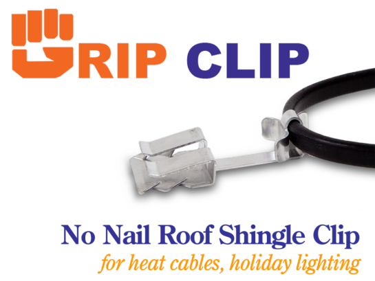 Roof Clips | Clip Hooks for Installing Heat Tape, Electric Cable & Roof  Heat Cable | Prevents Roof Damage | Simple Nail-Free Outdoor Cable Clips 